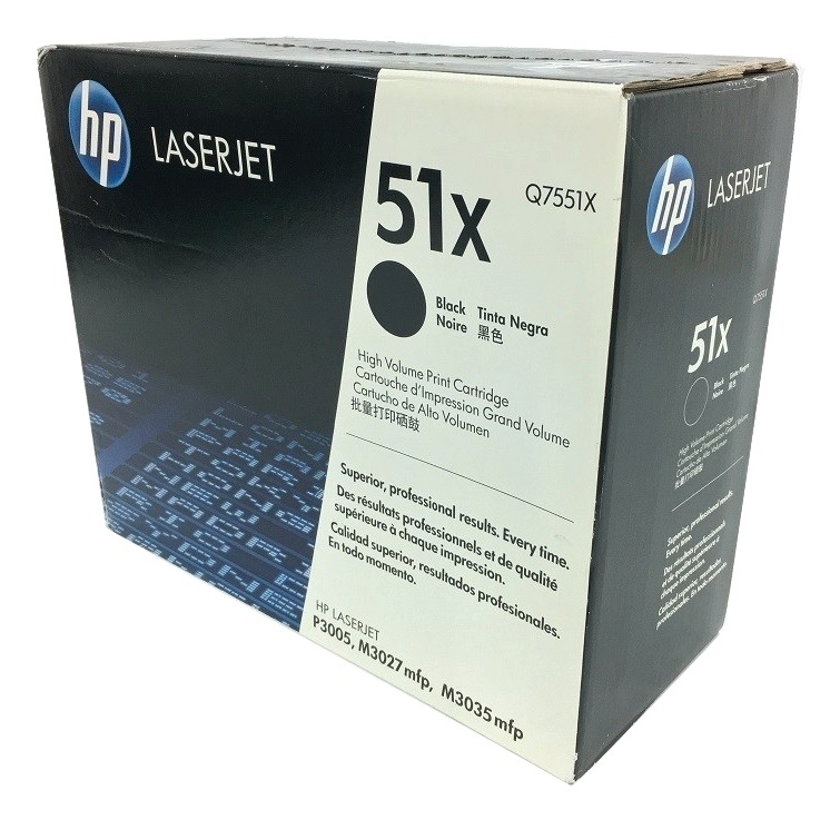 HP Q7551X (51X) Black Toner Cartridge - High Yield