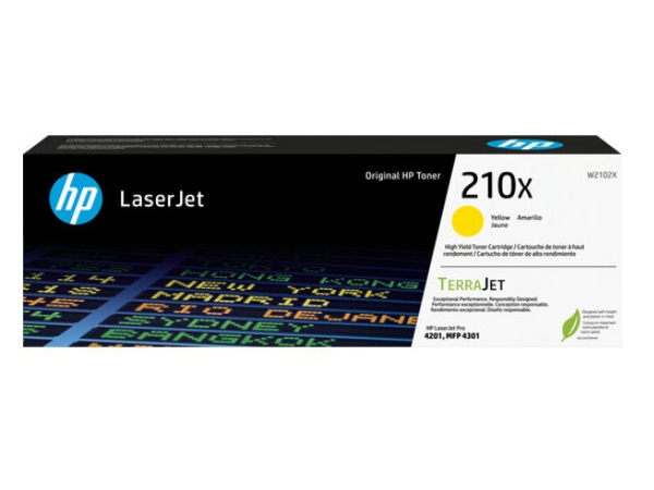 HP W2102X (210X) Yellow High Yield Toner Cartridge