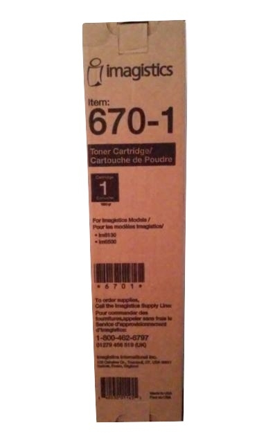 Imagistics 670-1 Black Toner Cartridge