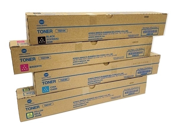 Konica Minolta Bizhub TN-514 Complete Toner Cartridge Set