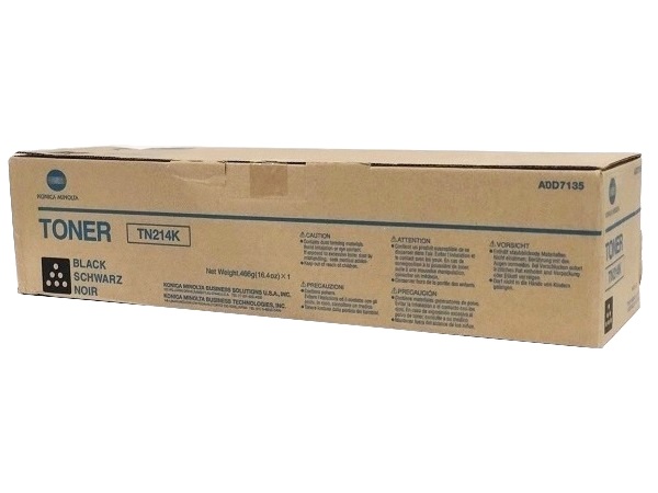 Konica Minolta A0D7135 (TN214K) Black Toner Cartridge