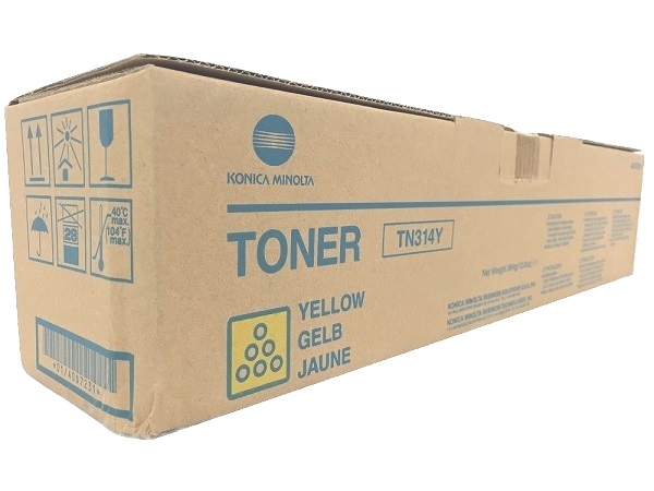Konica Minolta A0D7231 (TN314Y) Yellow Toner Cartridge