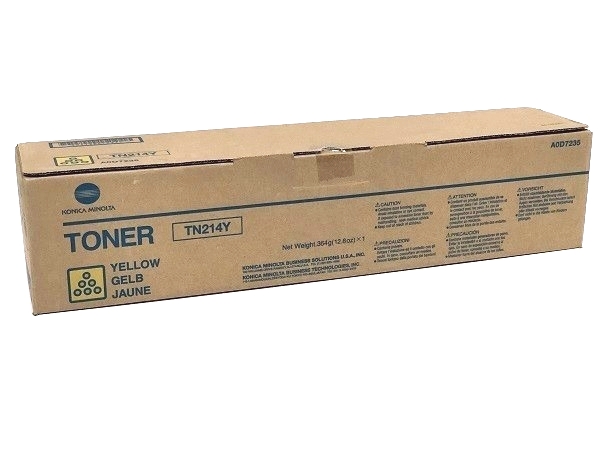 Konica Minolta A0D7235 (TN214Y) Yellow Toner Cartridge