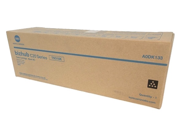 Konica Minolta A0DK133 (TN318K) Black Toner Cartridge