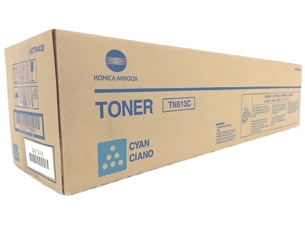 Konica Minolta A0TM430 (TN613C) Cyan Toner Cartridge