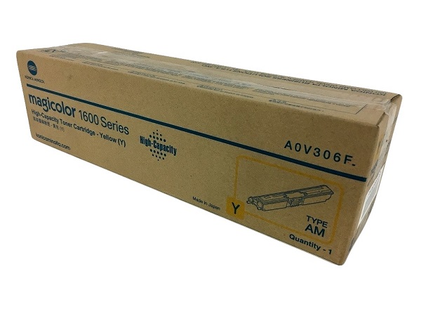 Konica Minolta A0V306F Yellow High Yield Toner Cartridge