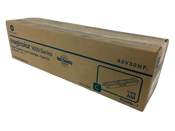 Konica Minolta A0V30HF Cyan High Yield Toner Cartridge