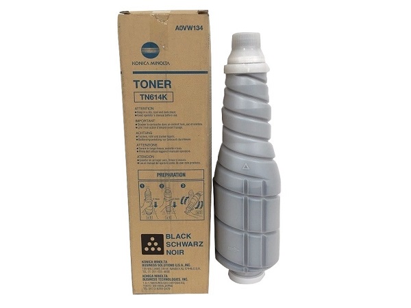 Konica Minolta A0VW134 (TN-614K) Black Toner Cartridge