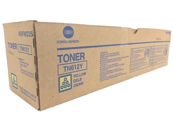 Konica Minolta A0VW235 (TN612Y) Yellow Toner Cartridge