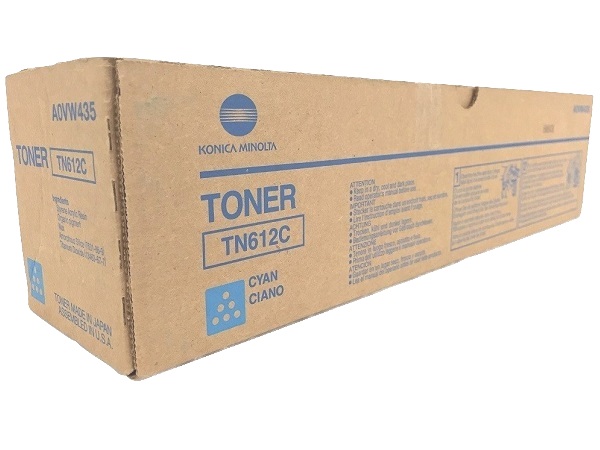 Konica Minolta A0VW435 (TN612C) Cyan Toner Cartridge