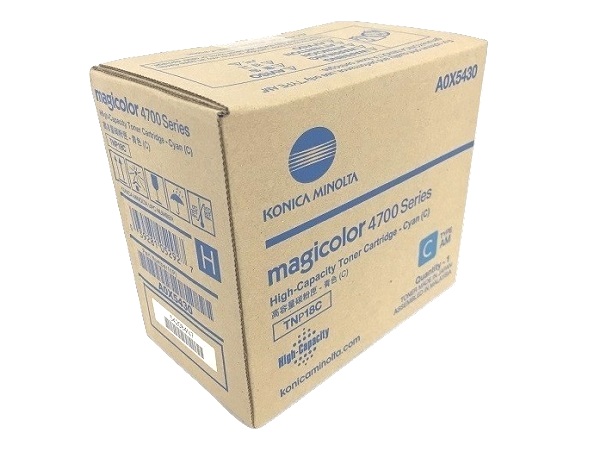 Konica Minolta A0X5430 Cyan Toner Cartridge - High Yield