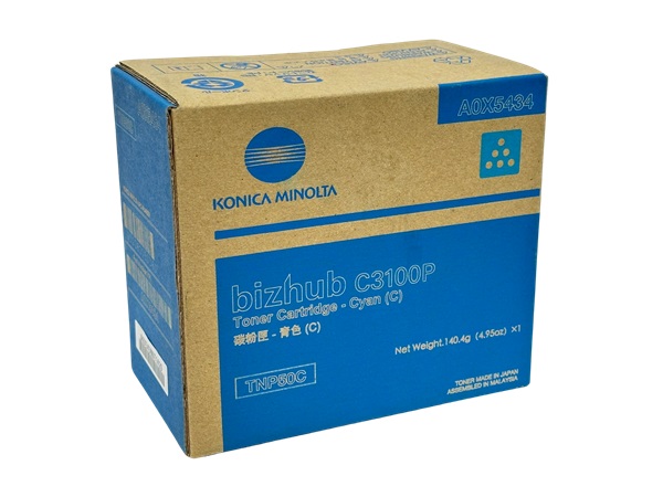 Konica Minolta A0X5434 (TNP50C) Cyan Toner Cartridge