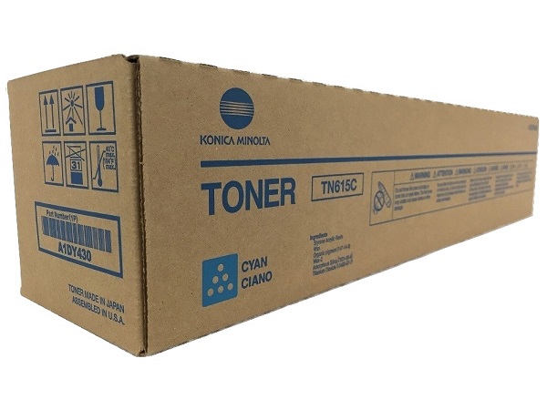 Konica Minolta A1DY430 (TN615C) Cyan Toner Cartridge