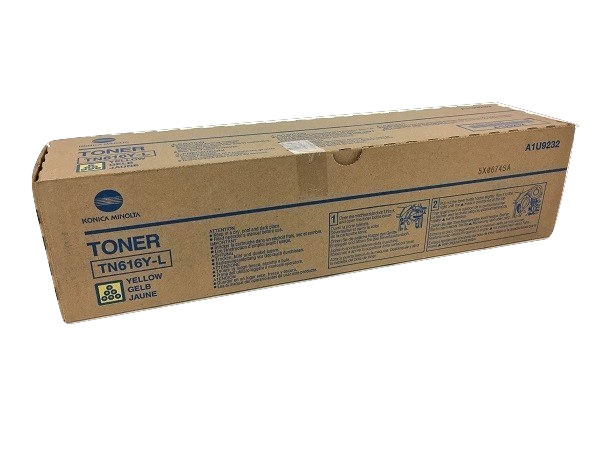 Konica Minolta A1U9232 (TN616YL) Yellow Toner Cartridge