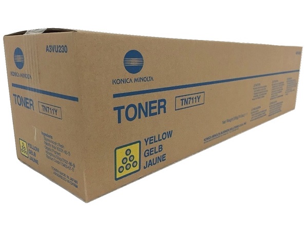 Konica Minolta A3VU230 (TN711Y) Yellow Toner Cartridge
