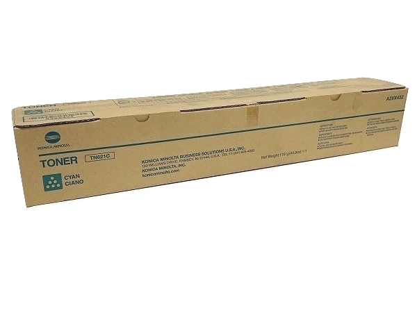 Konica Minolta TN-621C (A3VX432) Cyan Toner Cartridge