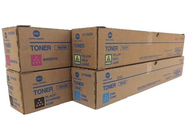 Konica Minolta Bizhub TN319 Complete Toner Cartridge Set