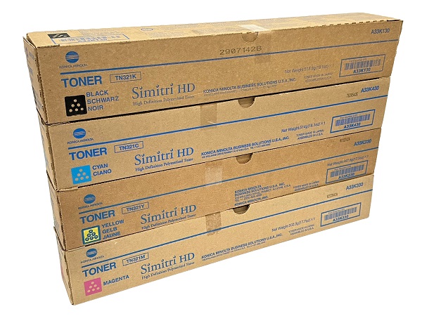 Spaceship Fascinate Hates Konica Minolta Bizhub TN321 Complete Toner Cartridge Set | GM Supplies