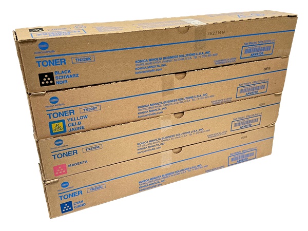 Konica Minolta TN-328 Complete Toner Set