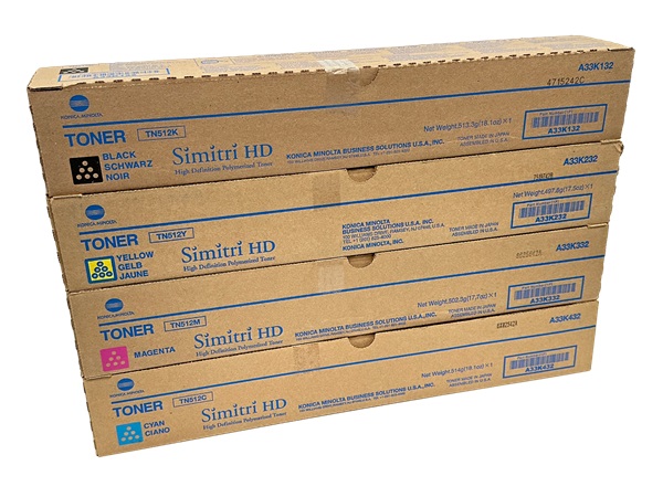 Konica Minolta TN-512 Complete Toner Set