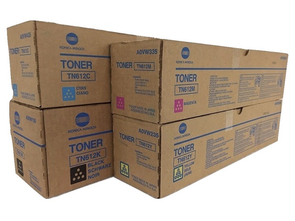 Konica Minolta Bizhub TN612 Complete Toner Cartridge Set