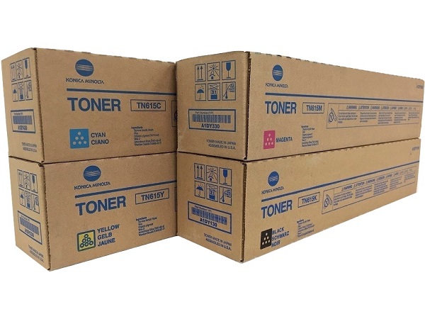 Konica Minolta Bizhub TN-615 Complete Toner Cartridge Set