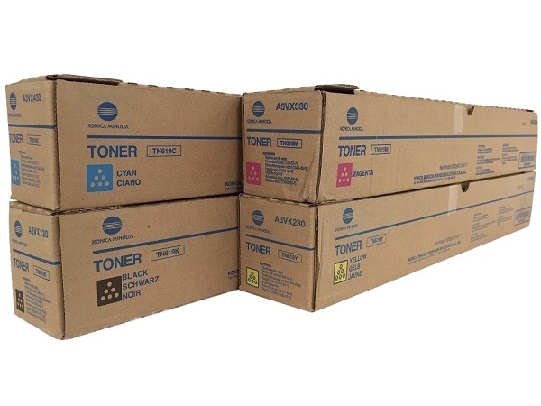 Konica Minolta Bizhub TN619 Complete Toner Cartridge Set