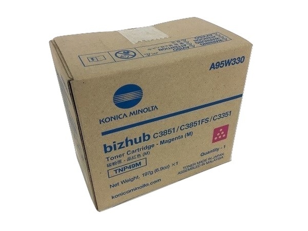 Konica Minolta TNP-49M (A95W330) Magenta Toner Cartridge