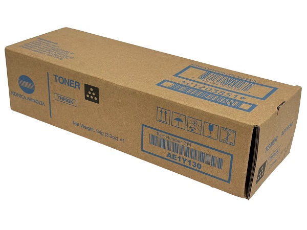 Konica Minolta AE1Y130 (TNP92K) Black Toner Cartridge