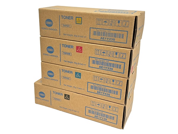 Konica Minolta TNP-92 Complete Toner Set