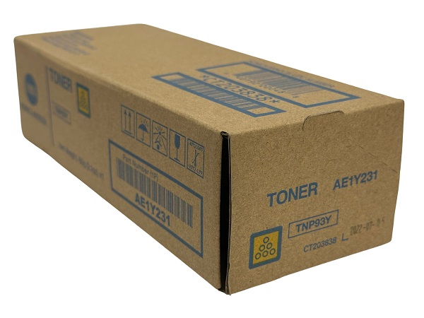 Konica Minolta TNP93Y (AE1Y231) Yellow Toner Cartridge