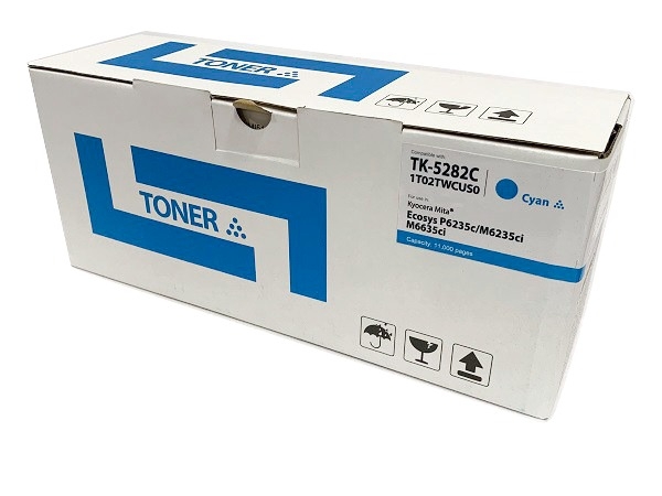 Compatible Kyocera TK-5282C (1T02TWCUS0) Cyan Toner Cartridge