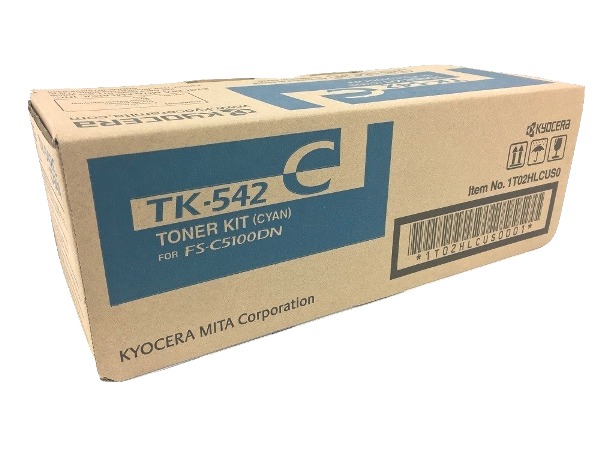 Kyocera TK-542C (TK542C) Cyan Toner Cartridge