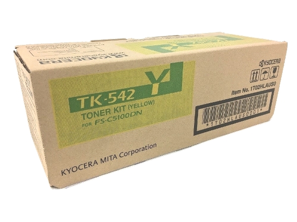 Kyocera TK-542Y (TK542Y) Yellow Toner Cartridge
