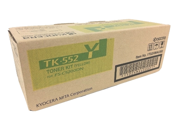 Kyocera TK-552Y (TK552Y) Yellow Toner Cartridge