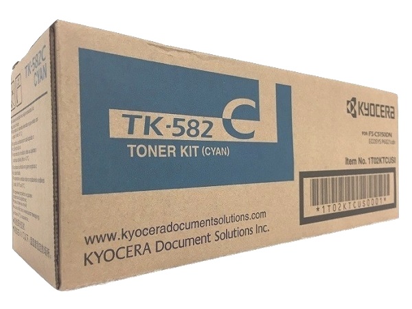 Kyocera TK-582C (TK582C) Cyan Toner Cartridges
