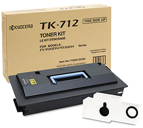 Kyocera TK-712 (TK712) Black Toner Cartridge