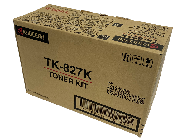 Kyocera TK-827K (TK827K) Black Toner Cartridge