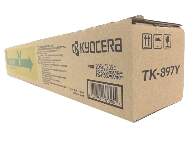 Kyocera TK-897Y (TK897Y) Yellow Toner Cartridge