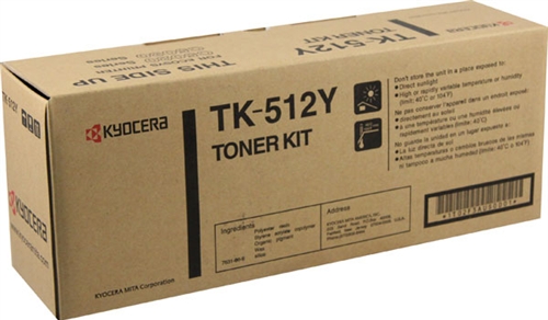 Kyocera TK-512Y (TK512Y) Yellow Toner Cartridge