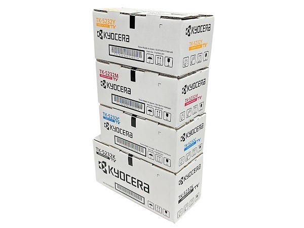 Kyocera TK-5232 (C,M,Y,K) Complete Toner Cartridge Set