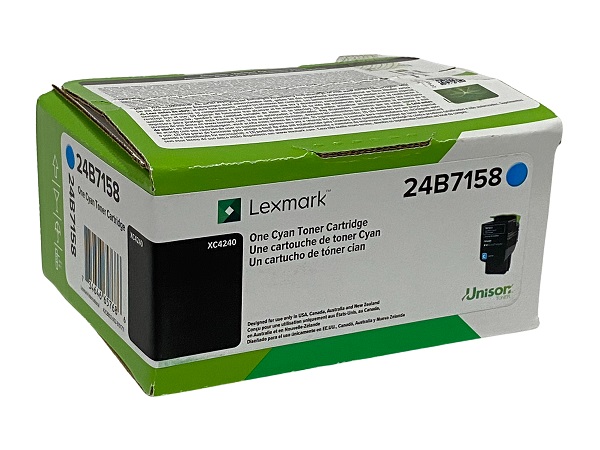 Lexmark 24B7158 Cyan Toner Cartridge