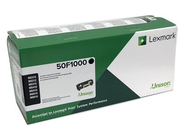 Lexmark 50F1000 (501) Black Toner Cartridge