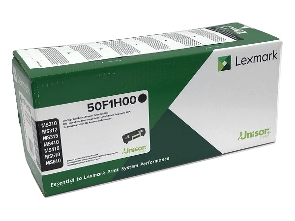 Lexmark 50F1H00 (501H) Black High Yield Toner Cartridge