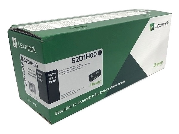 Lexmark 52D1H00 Black High Yield Toner Cartridge