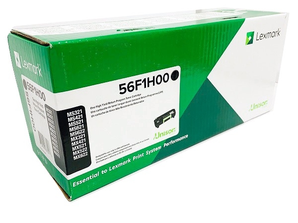 Lexmark 56F1H00 Black High Yield Return Program Toner