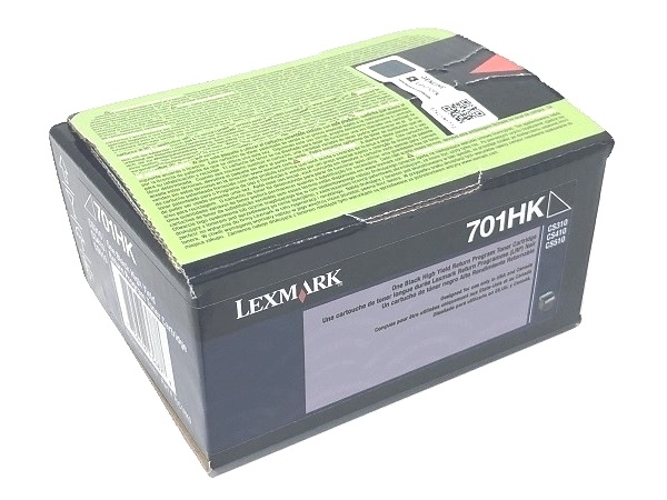 Lexmark 70C1HK0 (701HK) Black High Yield Toner Cartridge