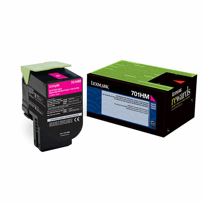 Lexmark 70C1HM0 (701HM) Magenta High Yield Toner Cartridge