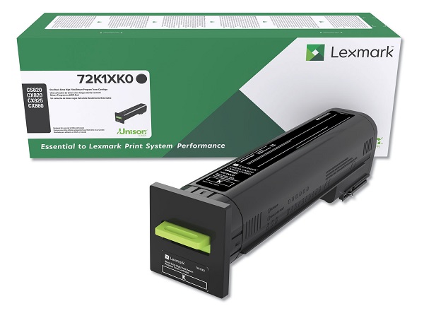 Lexmark 72K1XK0 Black Extra High Yield Return Program Toner Cartridge