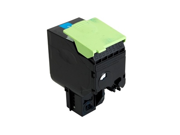 Compatible Lexmark 80C1HC0 Cyan High Yield Toner Cartridge